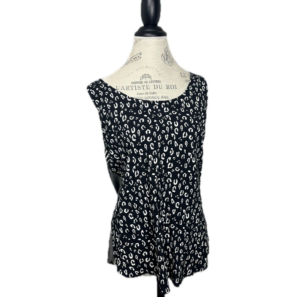 Anthropologie Dolan Leopard Mix Print Tank Medium